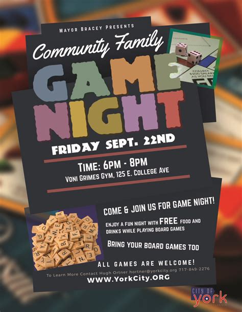 Family Night Flyer Template